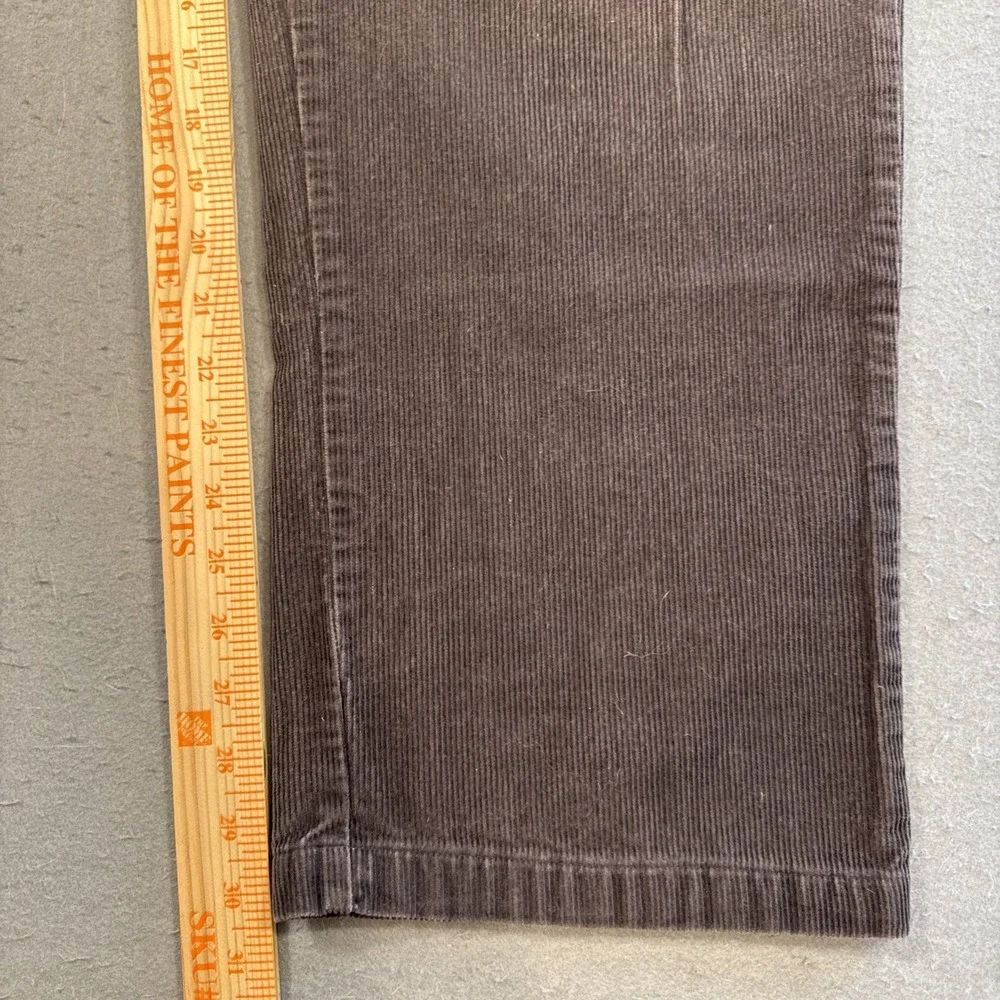 Corduroy Pleated Pants MENS  Size 40 X32 Dark Brown Cotton